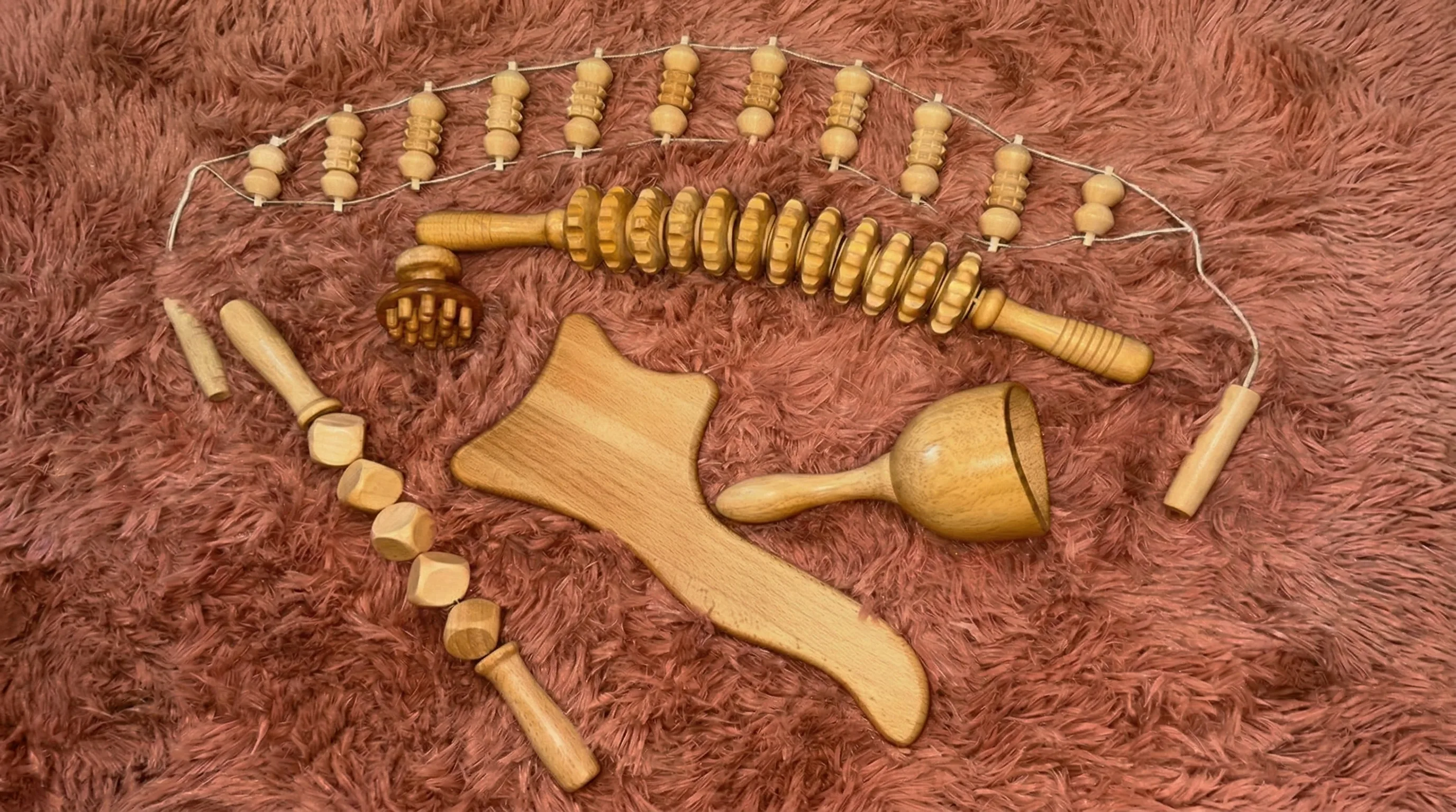 Madero Wood Therapy anti-cellulite behandeling met houten tools