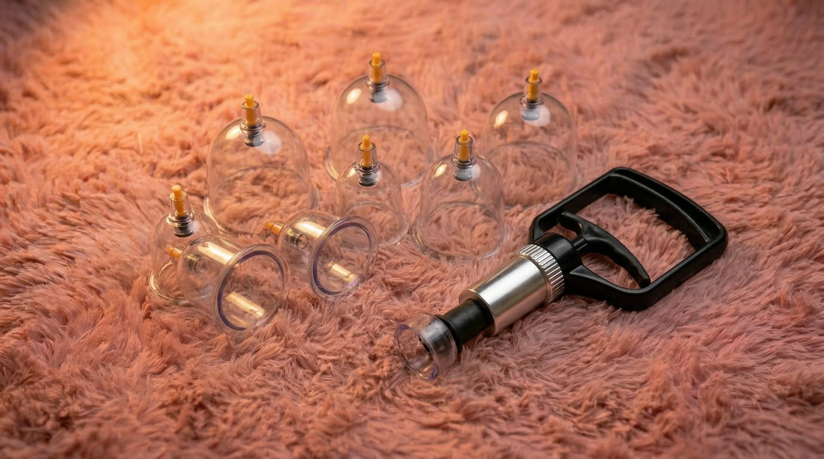 Cupping therapy vacuüm behandeling voor doorbloeding en ontspanning